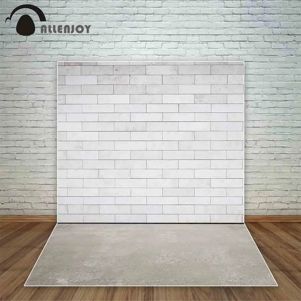Allenjoy Trống Trắng Tường Gạch Nền Xi Măng Nền Cho Một Buổi Chụp Ảnh Phông Nền Phòng Thu Chân Dung Cửa Nhiếp Ảnh Gia Camera