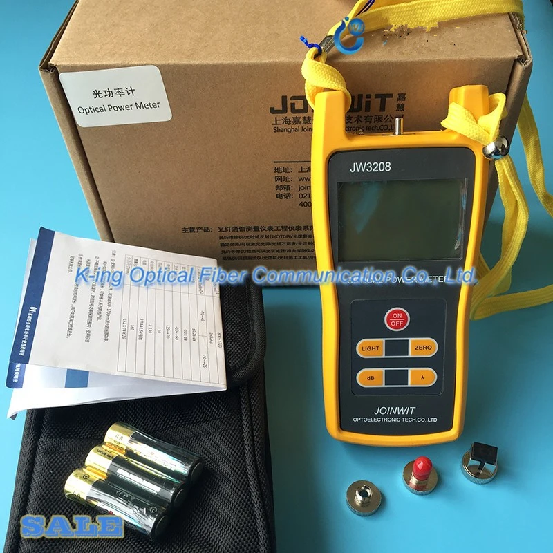 

JOINWIT JW3208C -50~+26dBm Optical Power Meter FTTH / SC / ST / FC three interface optical power meter