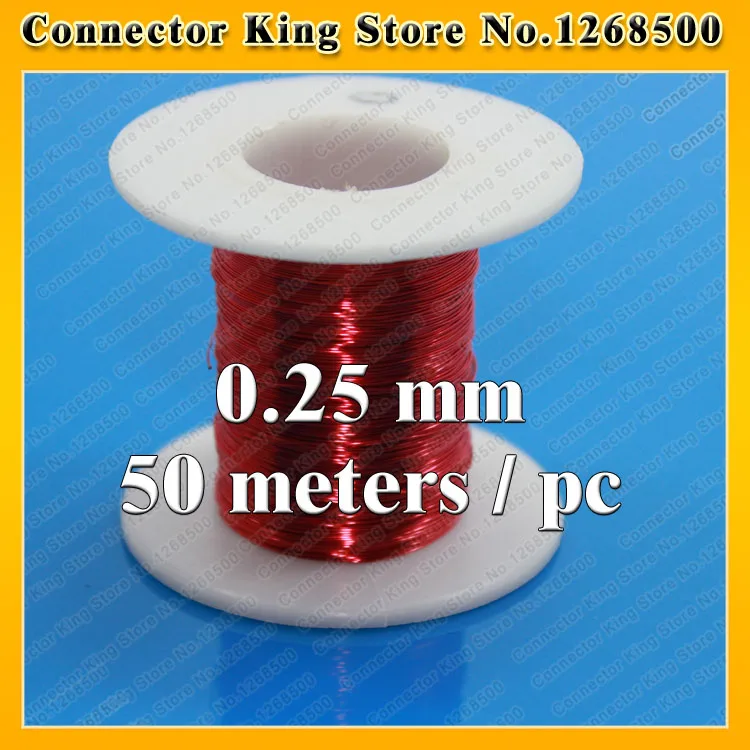 

ChengHaoRan Polyurethane enameled Wire Copper Wire enameled Repair 0.25mm*50m / pcs QA-1-130