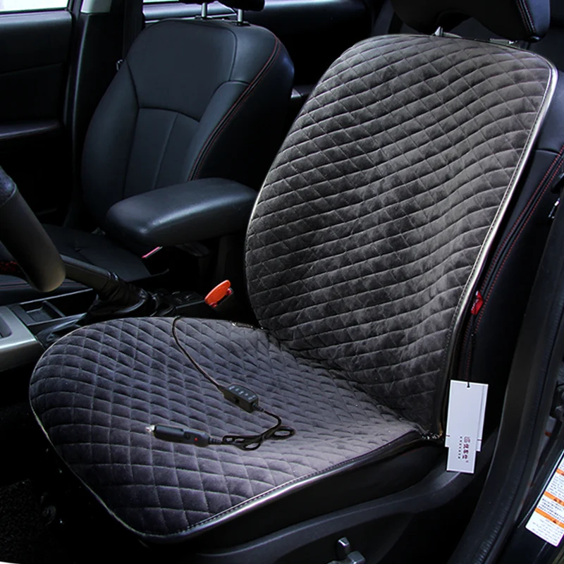 Car Heated Cover Car Electric Heated Seat Cushion Carbon Fiber Heating For Porsche Cayenne SUV 911 Cayman Macan Panamera