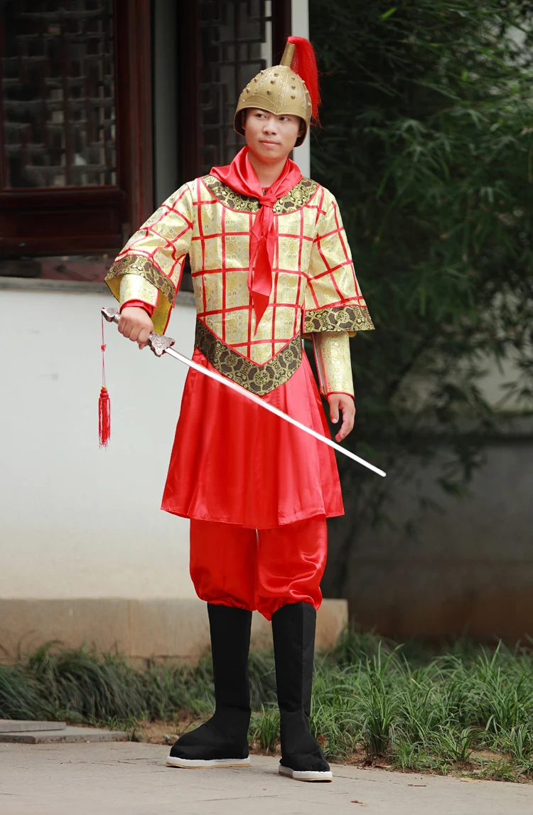 

General Qin soldiers ancient costume divine troops Outfit descending from Heaven cosplay High-grade costume Soft armor clothing