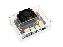 Waveshare Acrylic Clear Case with Dedicated Cooling Fan for NVIDIA Jetson Nano Developer Kit B01 4GB