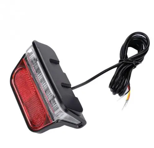 6-80V Universal Electric Bicycle Taillight Scooter Rear Tail Safety Light Electric Bike Warning Brake Lamp E-bike Lamp Accessory