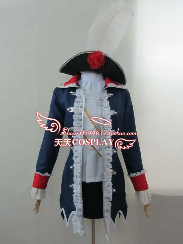 

Axis Powers Hetalia Prussia Cosplay Costume with hat Custom Any Size 11