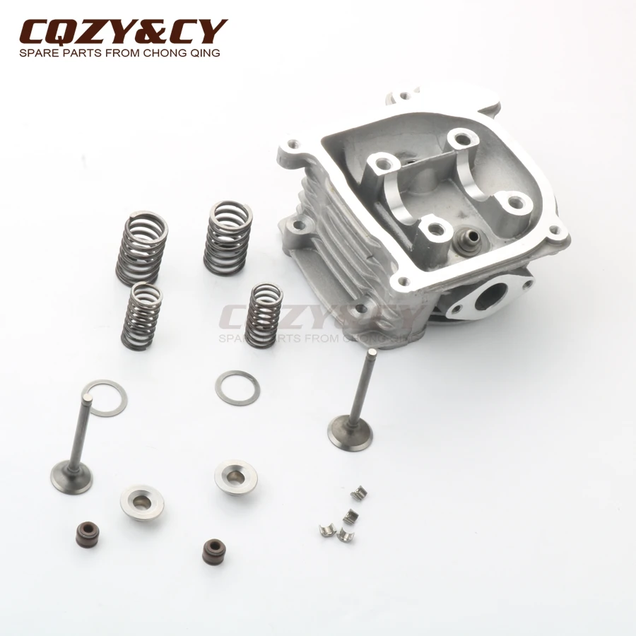 Scooter 100cc NON-EGR 50mm Big Bore cylinder head kit & 20*23mm valve kit for GY6 50cc 100cc 139QMB 139QMA 4-stroke