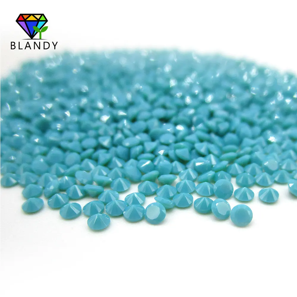 Wax Casting Nano Stone 1000pcs/lot 1.0-3.0mm Round Cut Turquoises Nano Stone Synthetic Gems For Jewelry Free Shipping