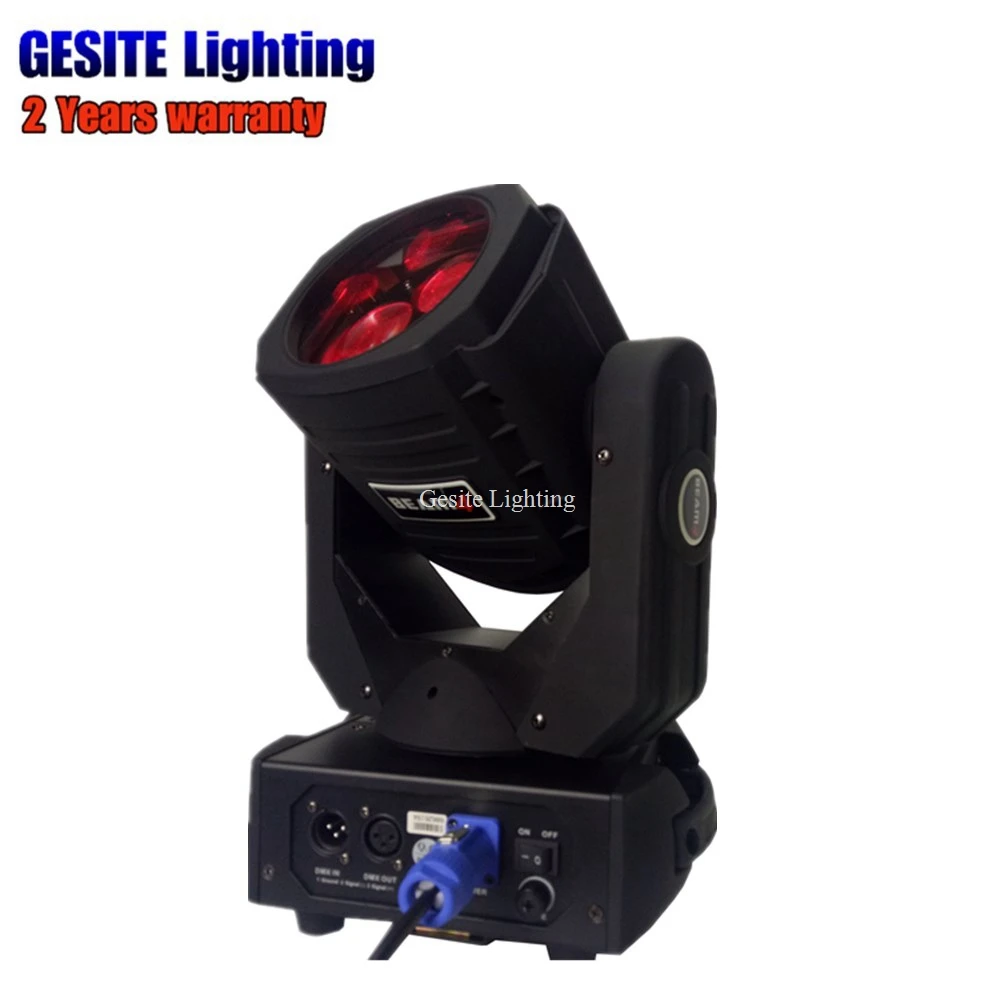 4pcs/lot 4x25w white Stage Lighting LED Super Beam Spot Light moving head light