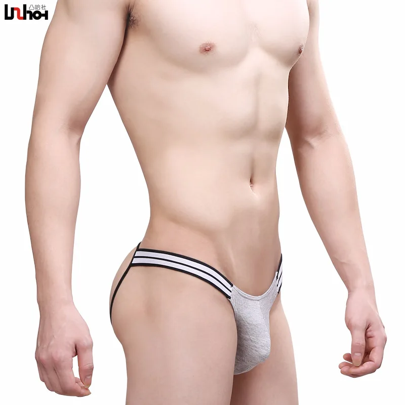 Sexy Gay Underwear Men Briefs Short Modal Hollow Back Panties Man  U Convex Pouch Low Waist Jockstrap Cueca calzoncillos M-XXL