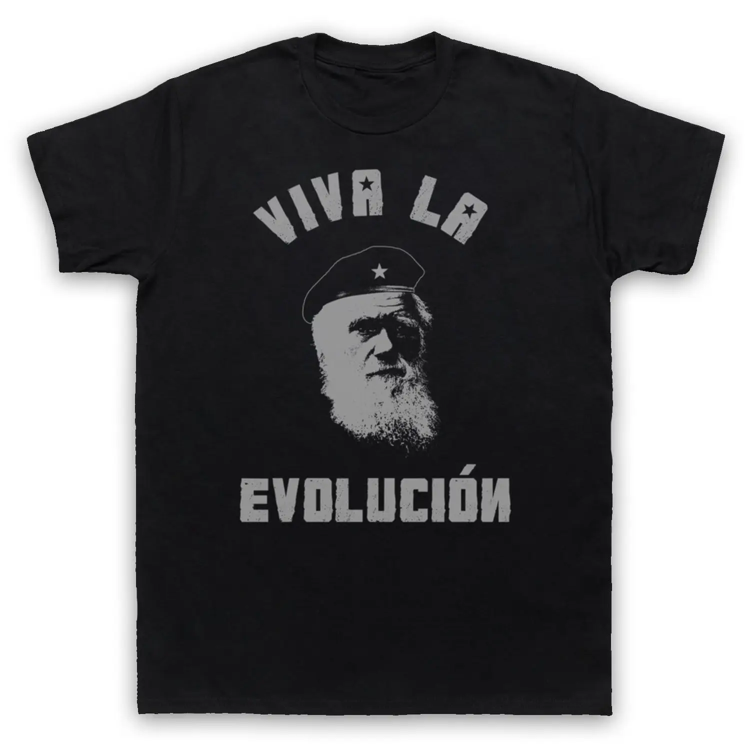 2019 Fashion Charles Darwin Viva La Evolucion Evolution Funny T-Shirt Mens  Tees