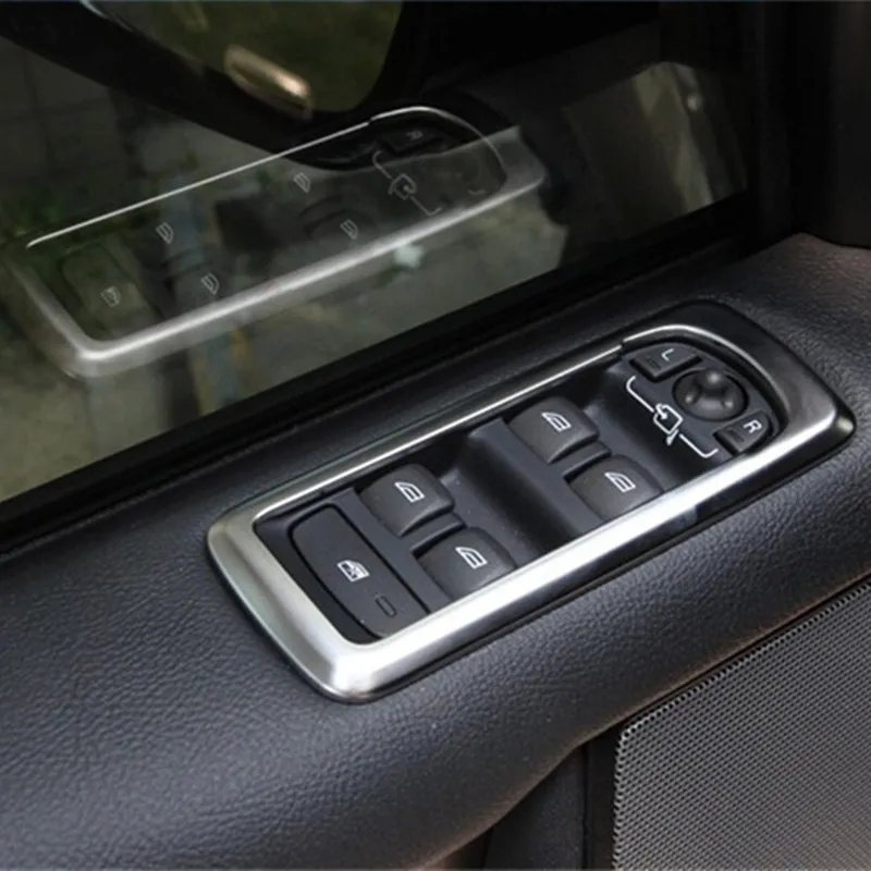 

Car Accessories Window Switch Cover Trim Interior Trim For Land Rover Discovery 4 2011 2012 2013 2014 2015 4Pcs per set