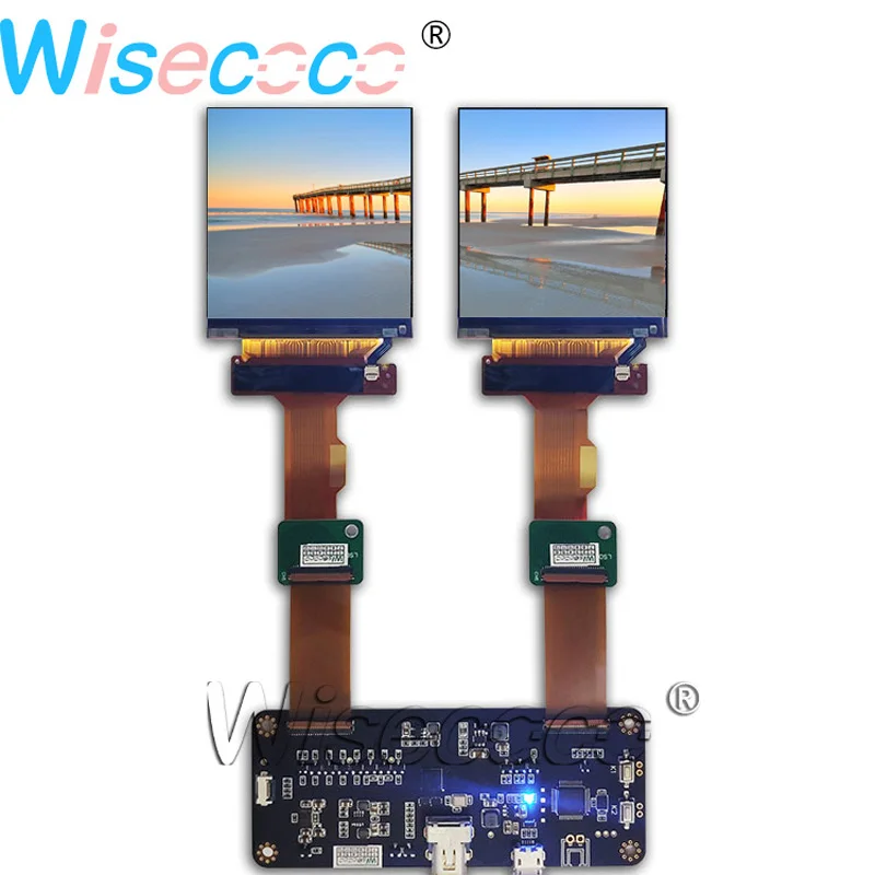 

120HZ 2.9 Inch 1440*1440 Dual LCD Display Panel DP MIPI Driver Board Controller VR Headset Screen Module Wisecoco LS029B3SX02