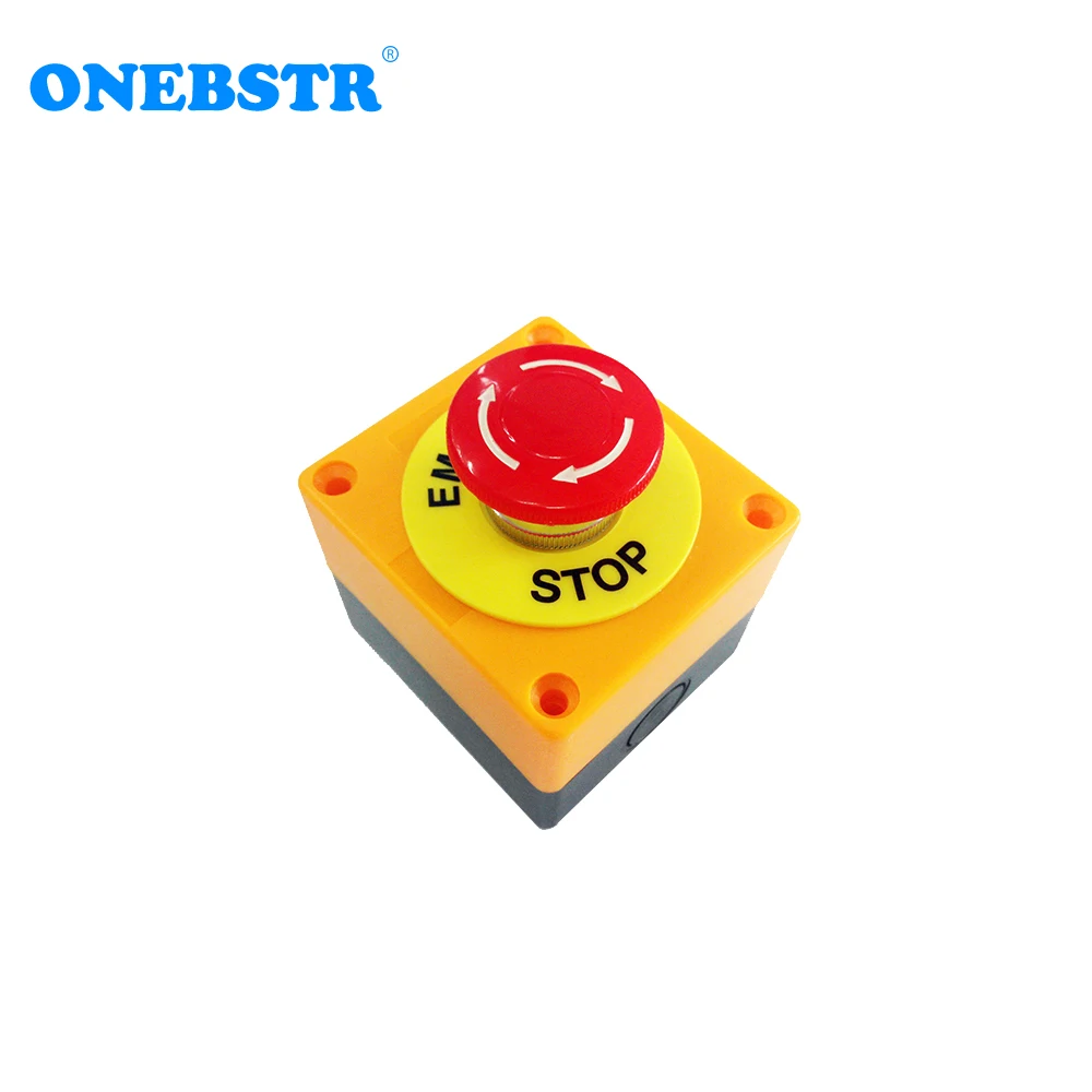 EMT Elevator Emergency Stop Switch Red Sign Emergency Stop Button Box Stop Button Box With a Circle Ring