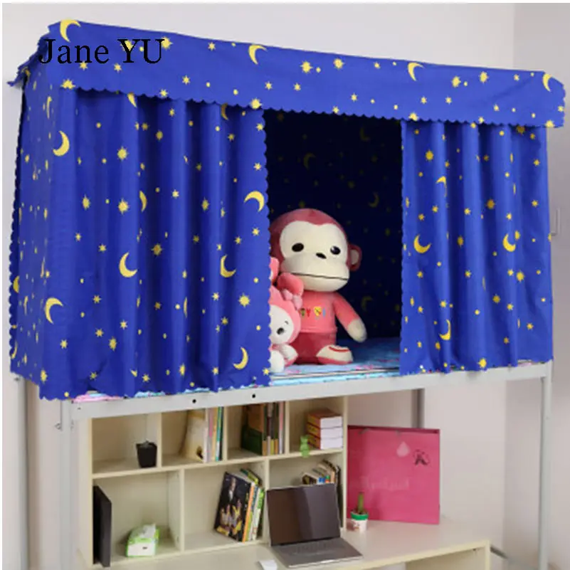 JaneYU Student Dormitory Science Shading Bed Curtain University Dormitory Dedicated Mosquito Nets Children Bunk beds Valance