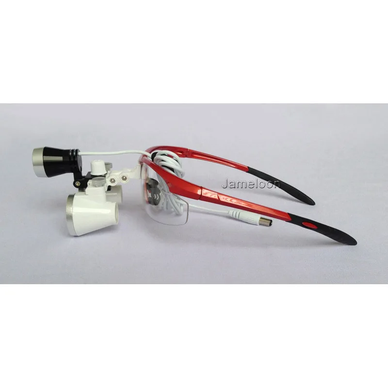 Imagem -06 - Caixa de Metal 3.5x Facilidade Médica Ângulo Ajustável Olhos Tamanho Led Farol Dental Ferramenta Ampliador Dentes Orais Nariz Médico Lupa