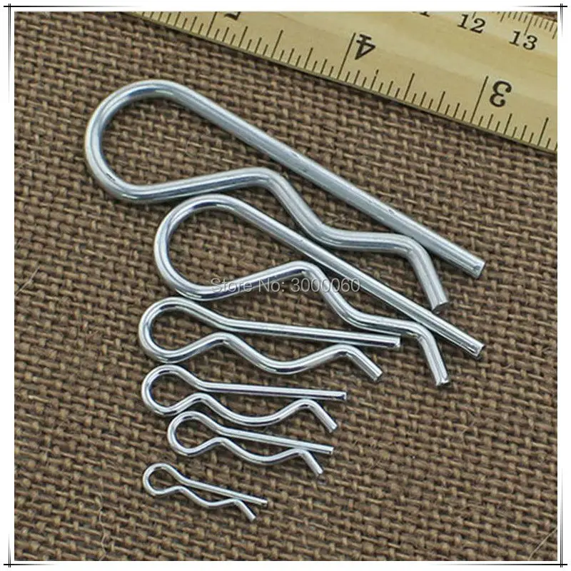 3.5mm*75mm Zinc Plated Spring Steel Spring Cotter Lock R Pin 50pcs/lot