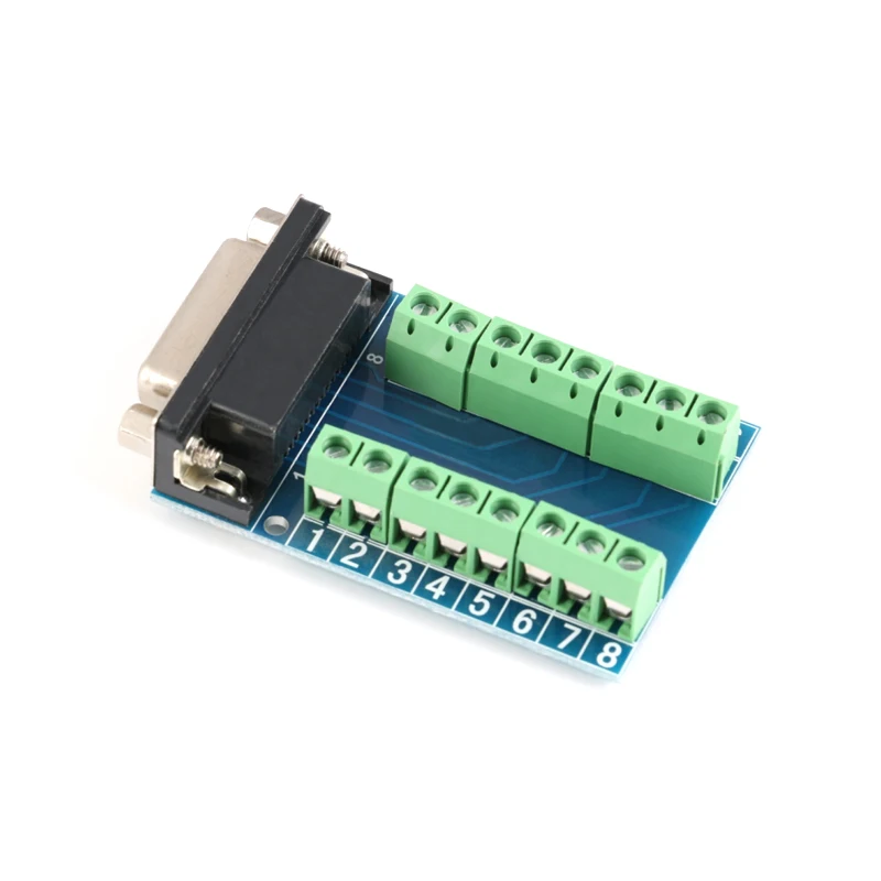 DB15 D-SUB VGA 15pin Female Male Adaptor Jack Terminal Breakout Papan PCB