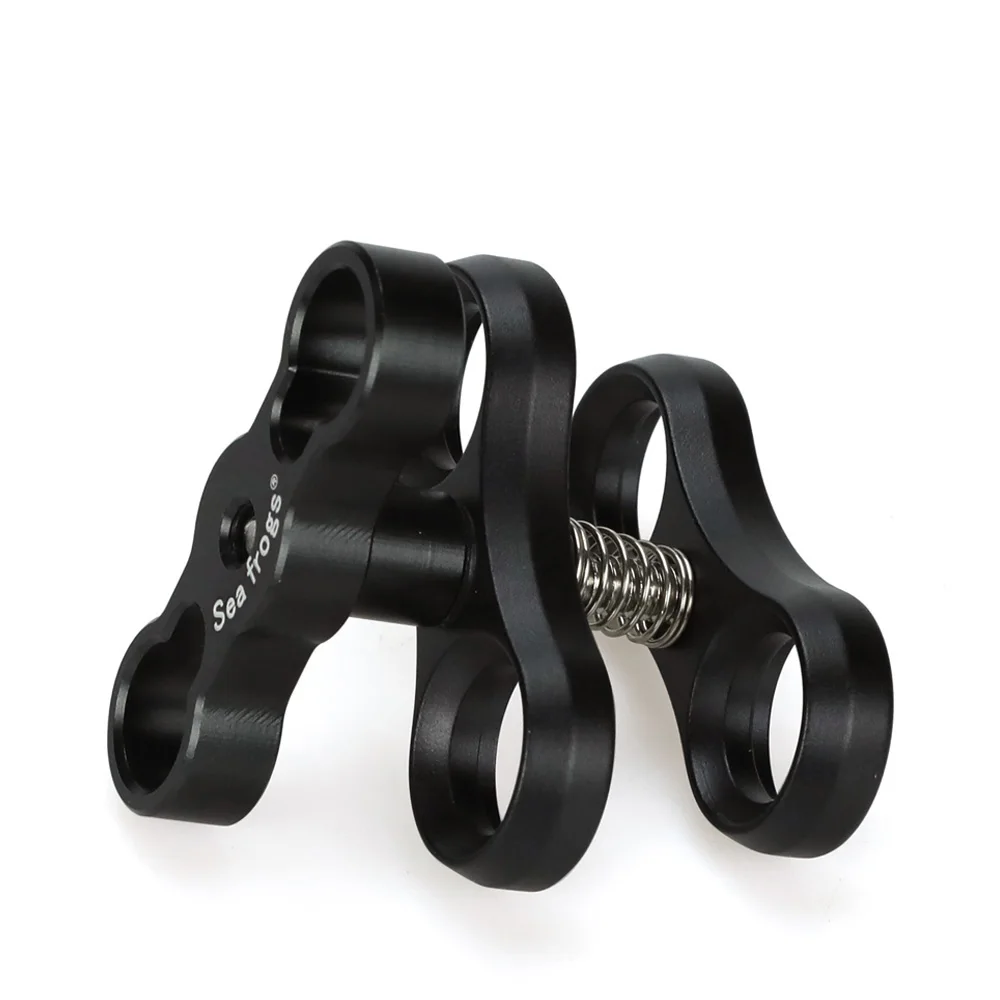 

1" Inch Standard Ball Clamp Butterfly Clip for the Double 1" Ball Mount Connector Underwater Diving Camera Lamp Light Arm System