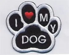 

Cheap Dog Paw Print Embroidery Patch No Minimum Lower price Embroidery Patch Applique hot sales Custom Embroidered Patches