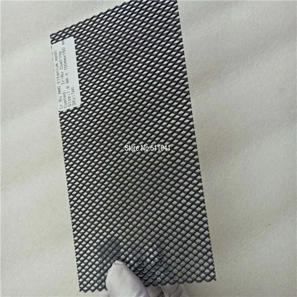 

Ir Ru MMO titanium mesh 1.8*100*150 5pcs ,free shipping