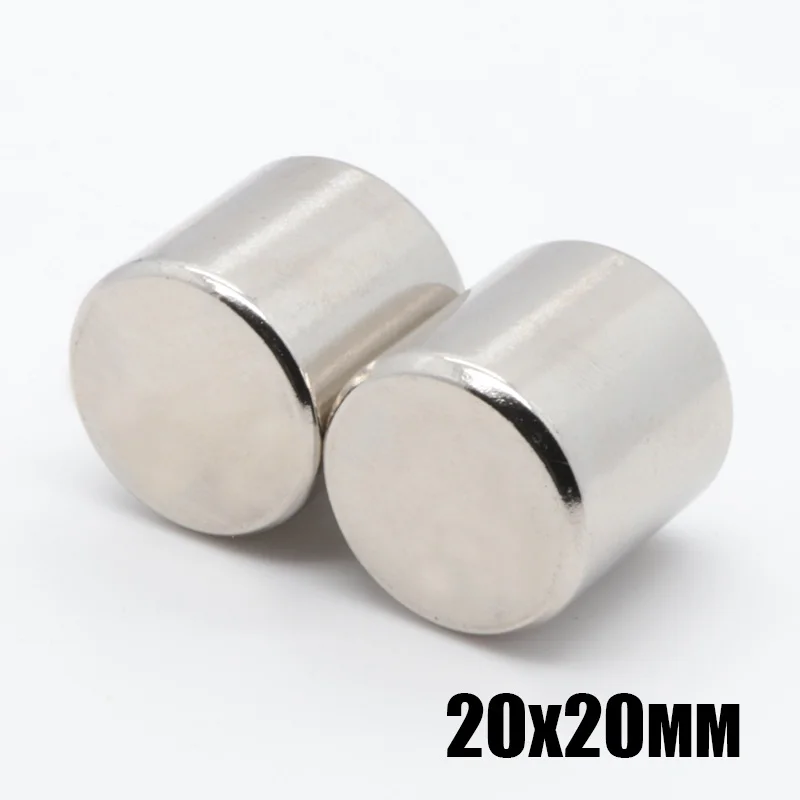 

5pcs 20x20 mm Big Super Strong Round Disc Cylinder Magnet Rare Earth Neodymium Neodymium Magnet Permanent Magnet 20mmx20mm