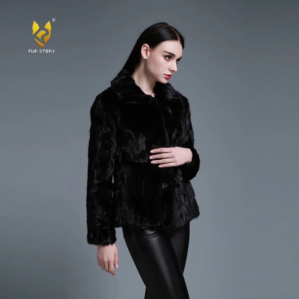 Women's Coats Genuine Mink Fur Coat Women Jacket Female Winter jacket Womens Spring Jackets Fur Story FS15136