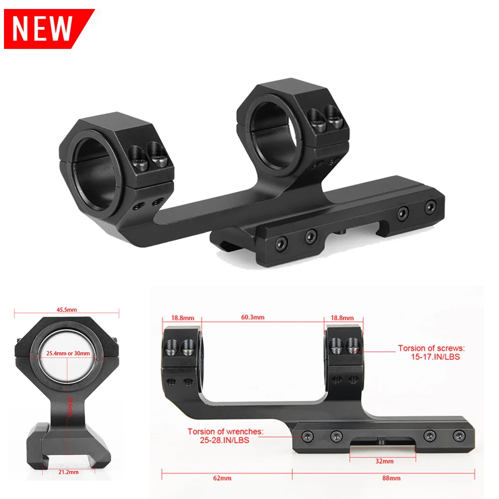 

PPT Tactical 6063 Aluminum 25.4MM to 30MM Scope Mount For Rifle Scope HS24-0201