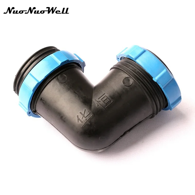 N80/G 2'' Male Thread 90 Angel Elbow Connector Garden 2 Inch Drip Irrigation Tape Thread Nut Joint Soft Water Pipe Fittings