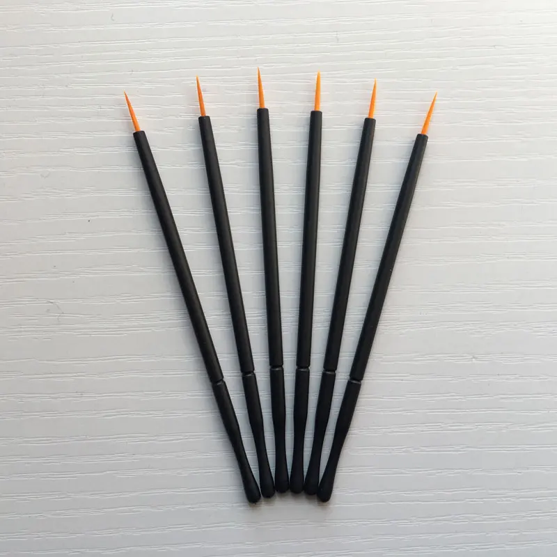 50pcs di Nylon Usa E Getta Bellezza Del Chiodo Pennello Eyeliner Pennello Strumenti di Trucco Matita Labbra pennello Applicatore PP regolabile lunghezza della maniglia
