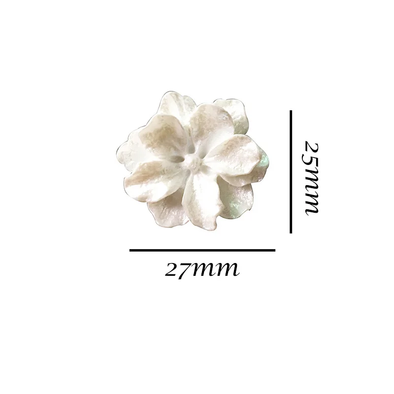 5pcs Small 3D Flower Brooch Ring Patch Findings Diy Resin Charms Handmade Daisy Pendant Handicrafts Accessory Jewelry Make F388