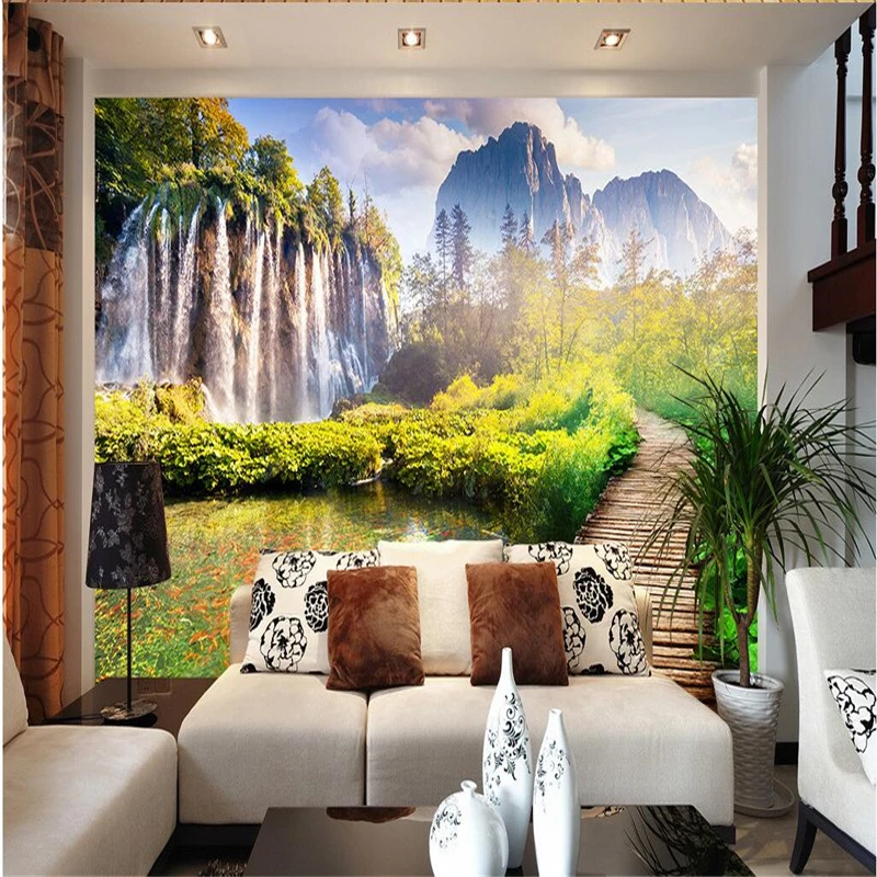

Пользовательские фото фоновые обои 3D большая настенная живопись-красивый пейзаж настенное искусство персонализированный домашний декор