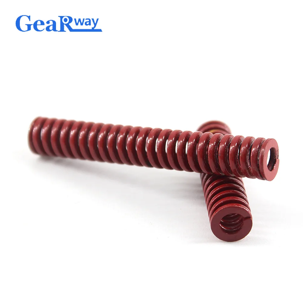 Gearway 2pcs Red Die Spring 38% Compression Ratio Compression Die Spring TM12x60/12x65/12x70/12x95/12x100mm Die Spring Long