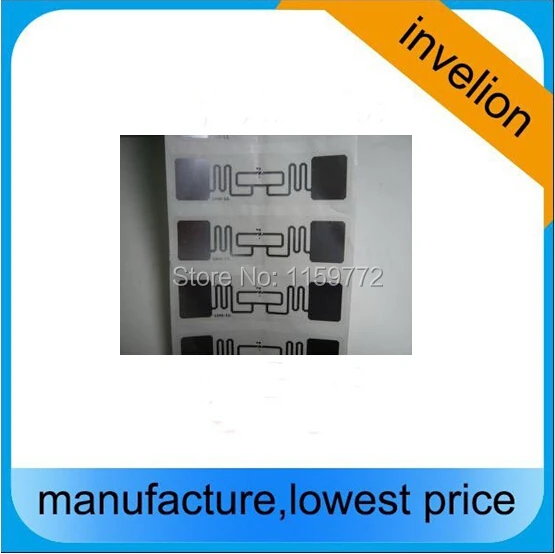 860-960mhz alien 9662 wet inlay passive rfid sticker tag UHF RFID Wet Inlay Labels / Tags Alien H3 96-Bit Adhesive GEN 2