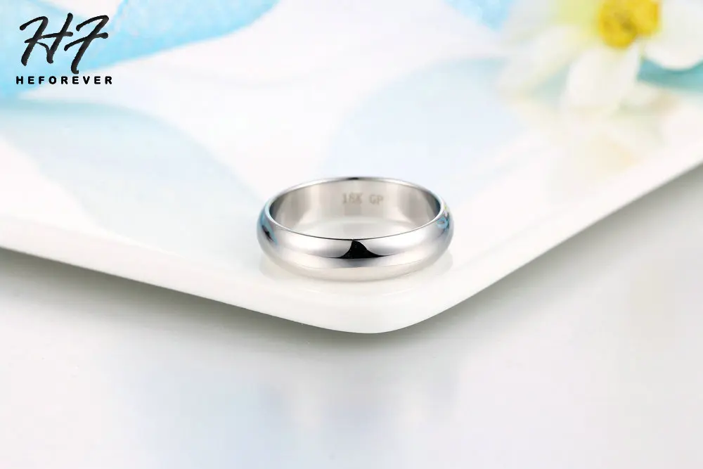 Goldfarbene Hochzeitsringe für Frauen, Versprechungs- und Paarringe, Schmuck für Damen und Herren, einfacher Modeschmuck, Großhandel R049 – Detail 5