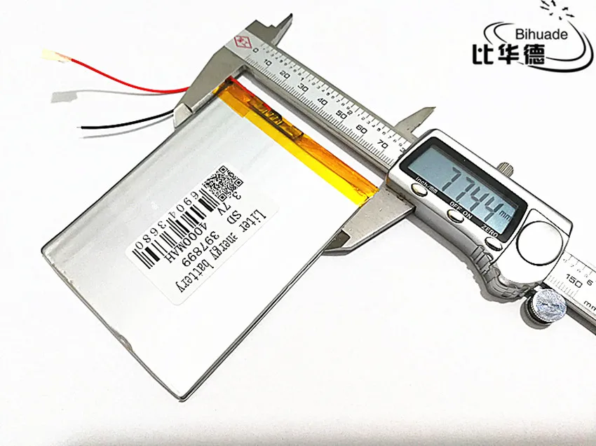 جهاز لوحي 3.7 فولت 4000 مللي أمبير في الساعة ، 7 بوصة ، song mei G2 ، منتجات متوسطة ، بطارية ليثيوم أيون بوليمر