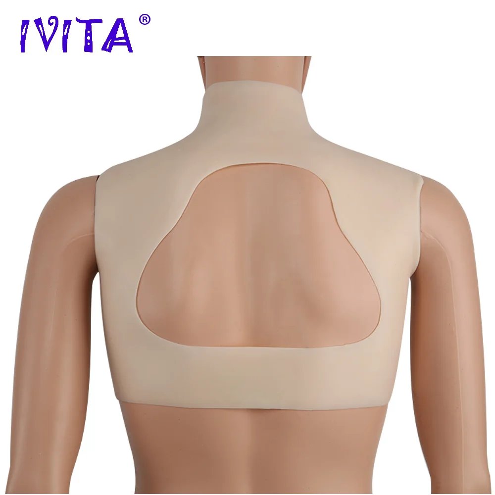 IVITA Artificial Silicone Breast Form Fake Boobs False Breast for Crossdresser Transgender Shemale Drag-Queen Enhancer Cosplay