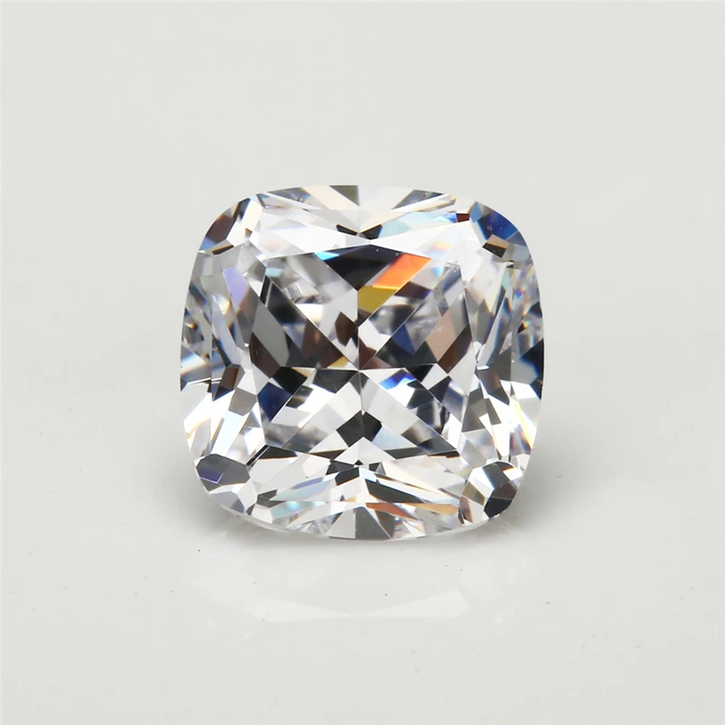 Größe: 3 x 3 mm ~ 12 x 12 mm, Kissenschliff, lose CZ-Steine, AAAAA, weißer Zirkonia, synthetischer Edelstein für die Schmuckherstellung – Detail 1