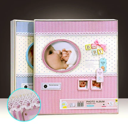 Baby growth album baby album album children 6 inch insert type manual DIY paste self-adhesive film