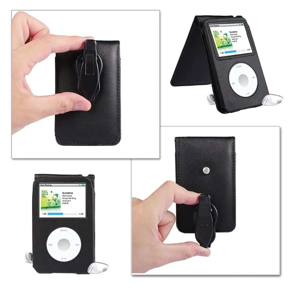 【カバー付】Apple iPod classic Amazon.com : Leather Protective Shell Case Cover for Apple