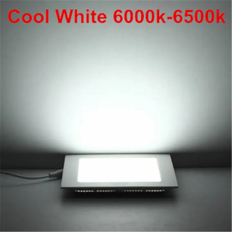 LED Downlight Recessed Kitchen Bathroom Lamp 85-265V 25W Round/Square LED Ceiling Panel light Warm/Natural/Cool White Free ship
