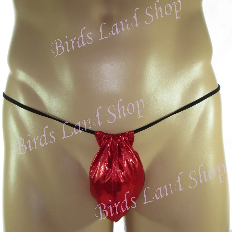 

Sexy Mens string Thong Underwear Posing Pouch G3256 metallic coated small dots