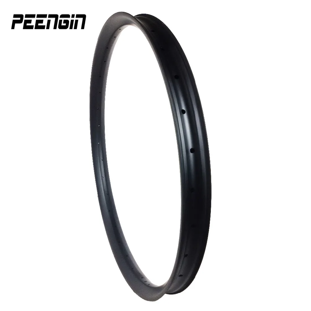 29er Ultralight Bicycle Carbon Rim Hookless Fast MTB Bike 40Mm Width 30Mm Depth Clincher Tubeless Compatible Downhill DH Wheels