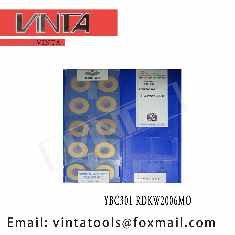 

high quality 10pcs/lots YBC301 RDKW2006MO cnc carbided milling inserts