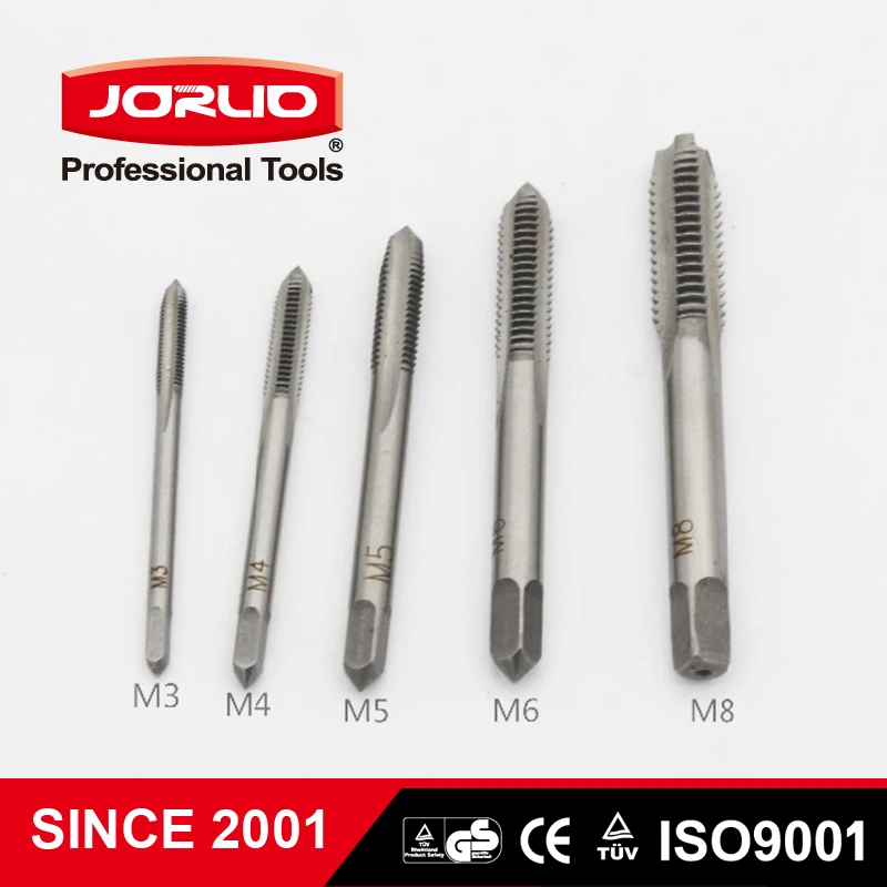 5pcs HSS A Spirale Scanalata Vite Filettatura Metrica Crew M3-M8 Rubinetto Punta Del Trapano Strumenti
