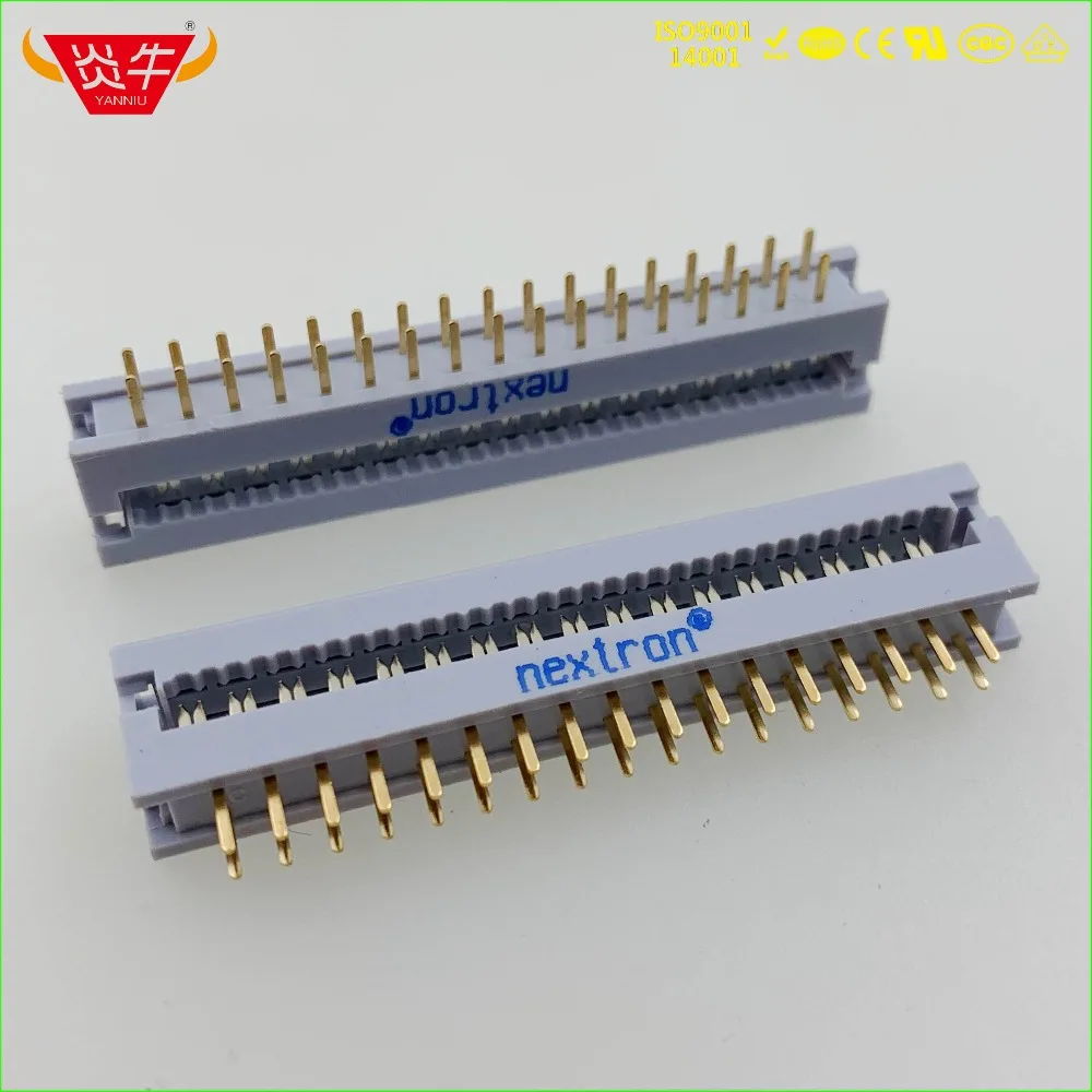 

50Pcs FD-34P 2.54mm PITCH 2*17P 34PIN PLUG IDC SOCKET CONNECTORS ISP JTAG HEADER FOR FLAT RIBBON CABLE SAMPLE NEXTRON YANNIU