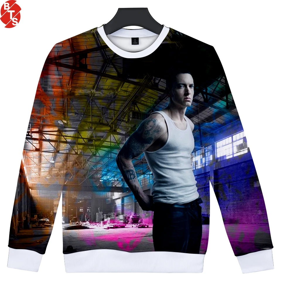 

EMINEM Famous Rapper 2018 3D Printed Sweatshirts Women/Men Long Sleeve O-Neck Sweatshirt EMINEM Trendy Hip Hop Clothes Plus Size