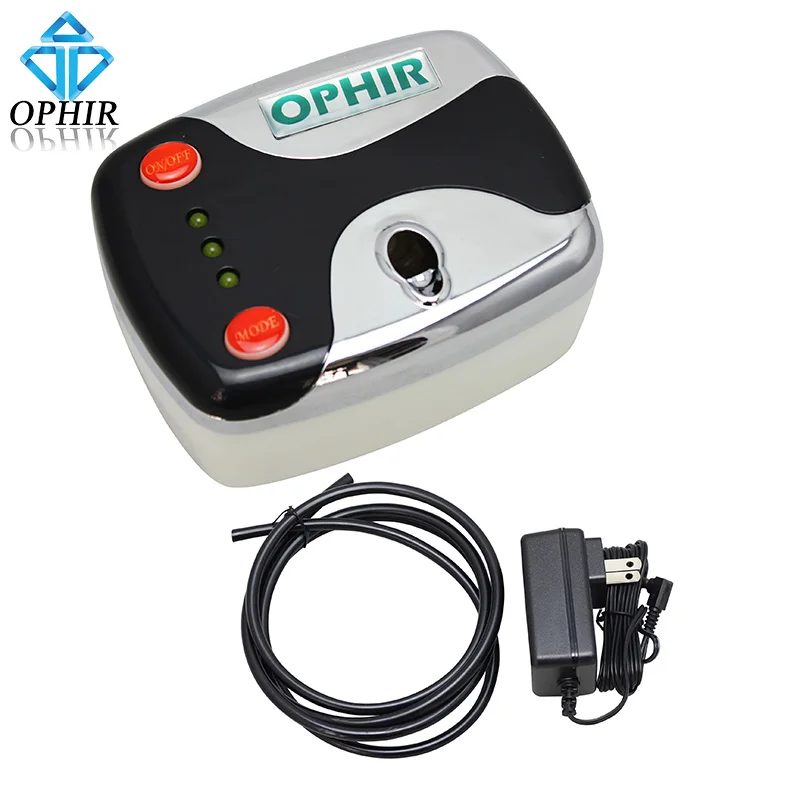 OPHIR Black Mini Air Compressor for Airbrushing Cosmetics Machine Tanning Tattoo Makeup Airbrush Compressor 100V-240V _AC002