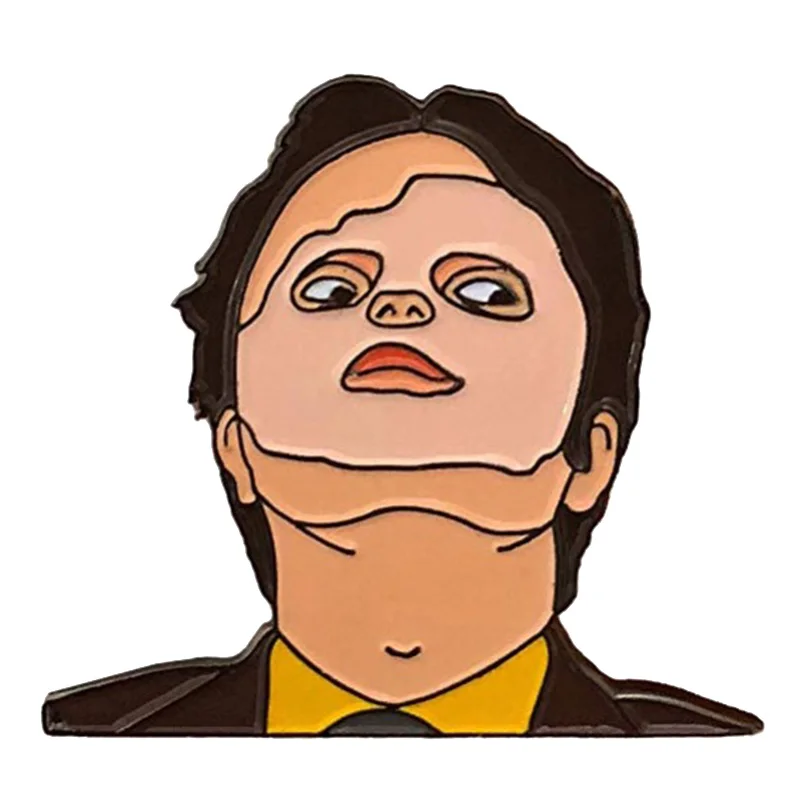 Dwight Schrute Mask Enamel Pin Rainn Wilson Pin