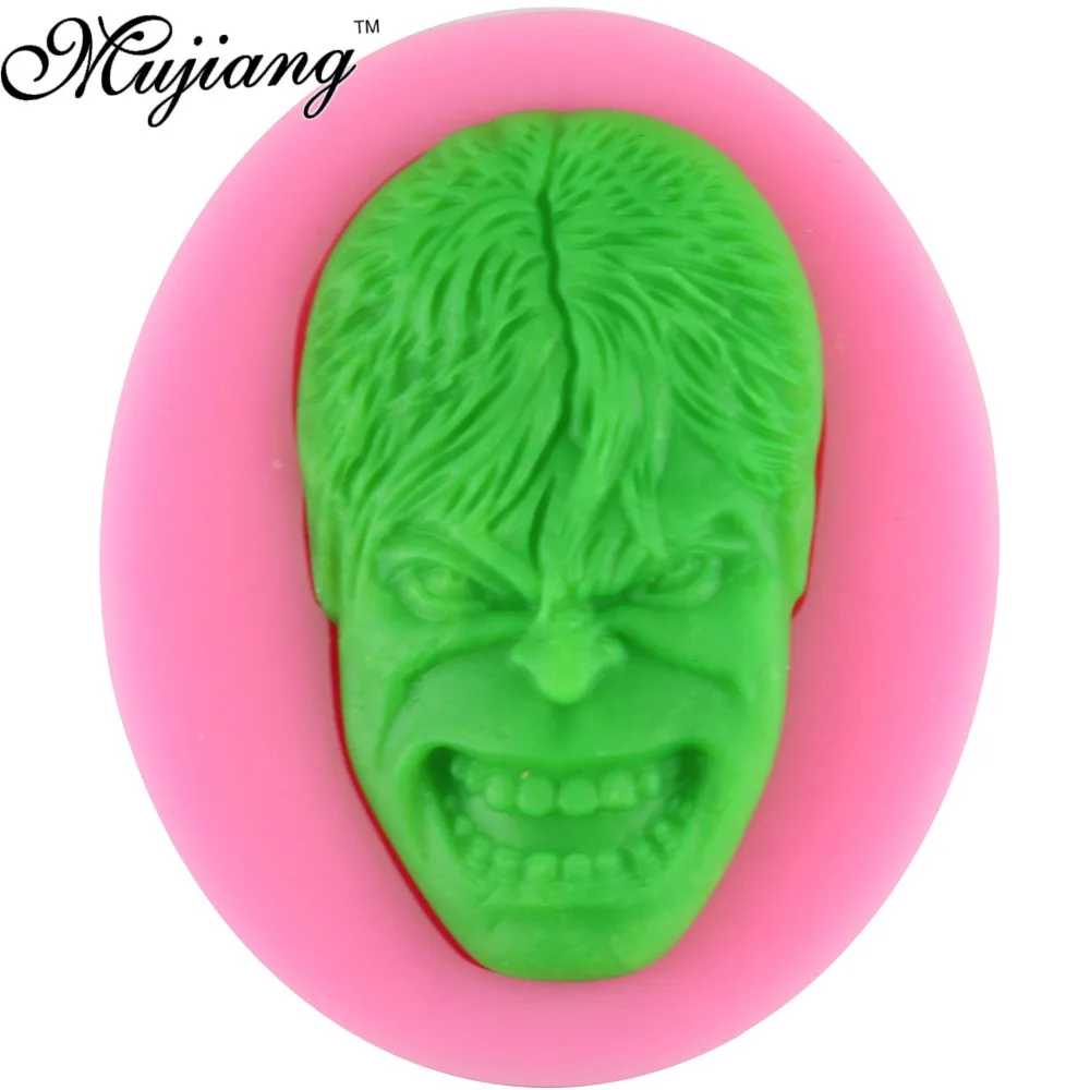 3D Hulk Figure Silicone Cake Mold Clay Chocolate Candy Molds 3D  Fondant Cake Decorating Tools Kitchen Baking