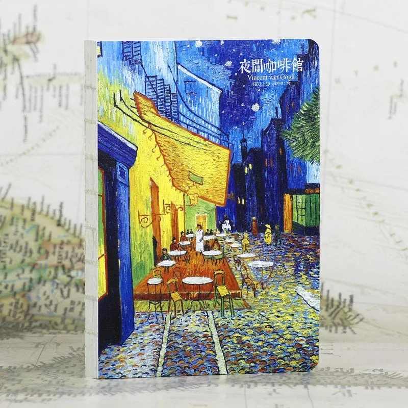 220 Pages Van Gogh Oil Painting Series Notebook Paper Diary Book Sketch Book Chrismas Gift