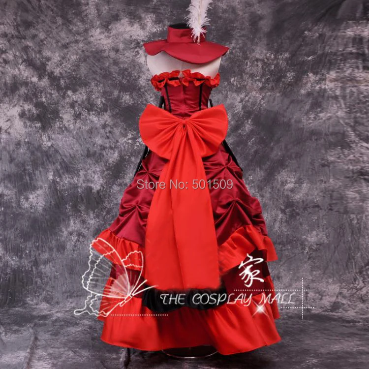 womens adults red ruffles medieval dress Renaissance gown princess Victorian  cosplay Belle Ball